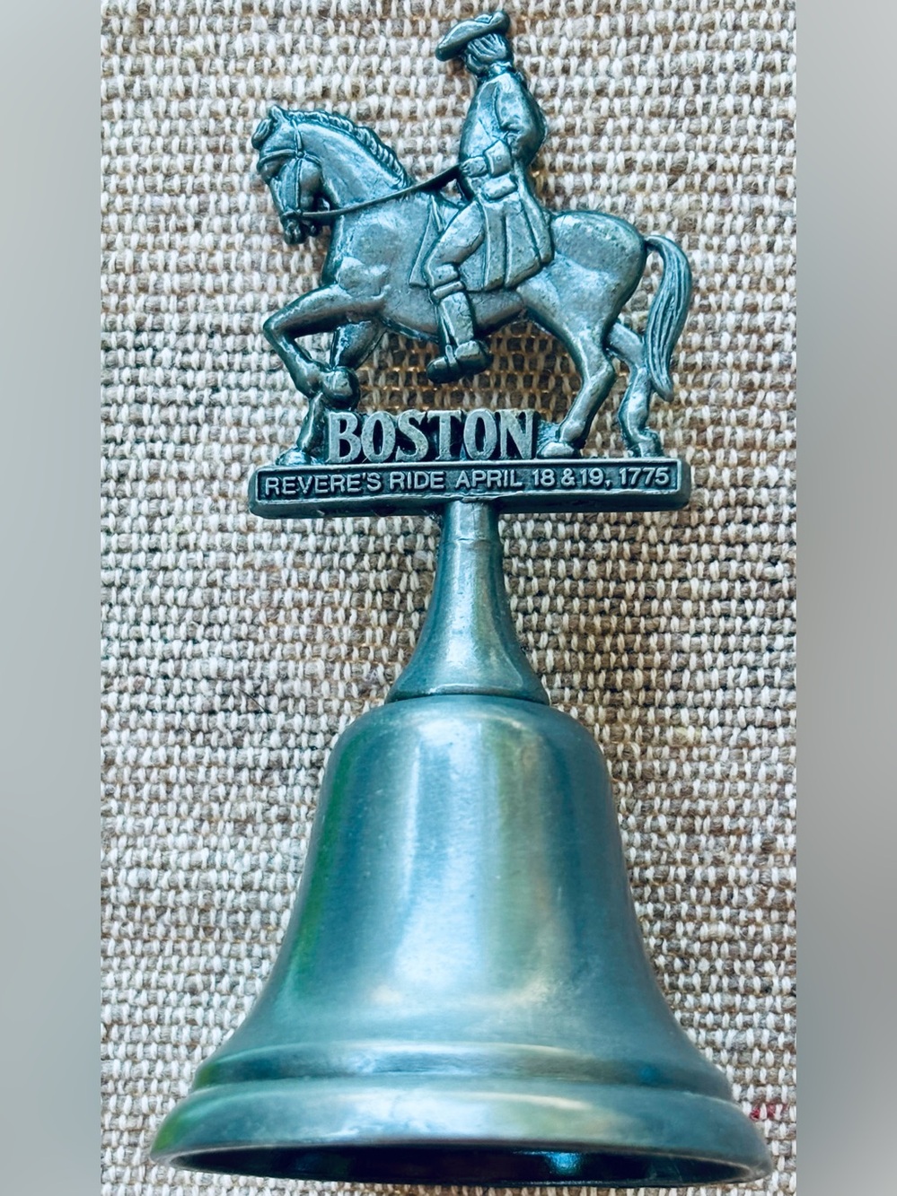 “Paul Revere's Ride” Decorative Miniature Silver toned Bell - great gift idea!